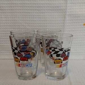 Vintage Nascar Glasses - set of 4